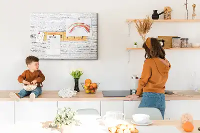 Family Printed Cork Board