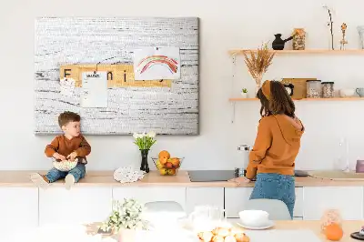 Family Printed Cork Board