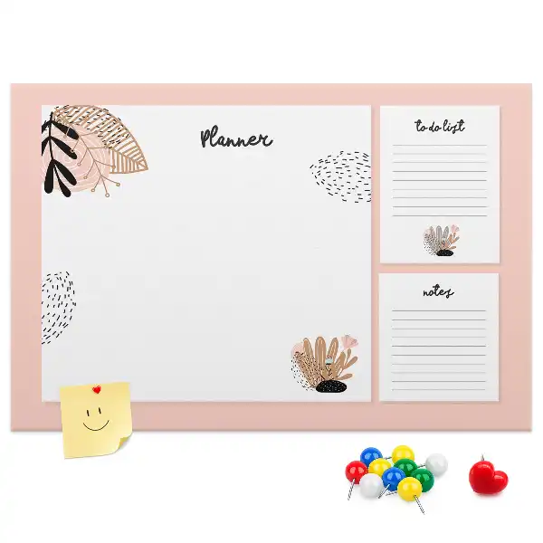Printed Cork Board Notebook planner