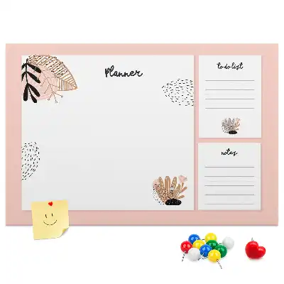 Printed Cork Board Notebook planner