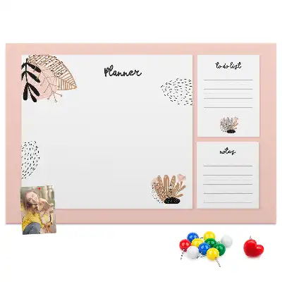 Printed Cork Board Notebook planner