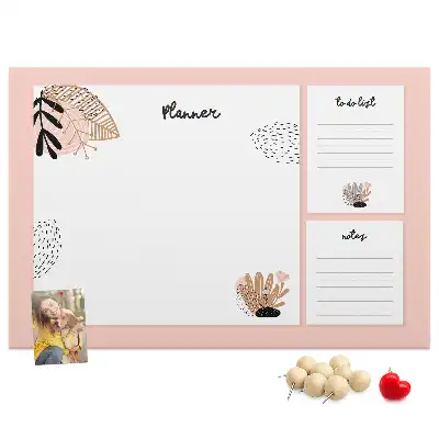 Printed Cork Board Notebook planner