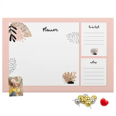 Printed Cork Board Notebook planner
