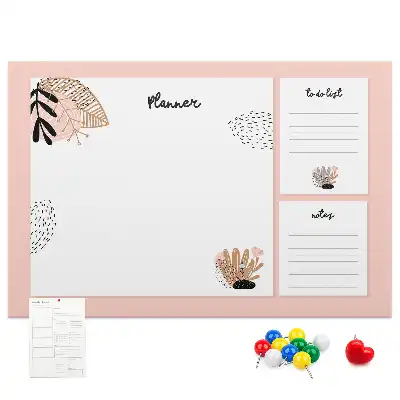 Printed Cork Board Notebook planner