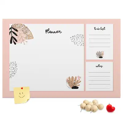Printed Cork Board Notebook planner
