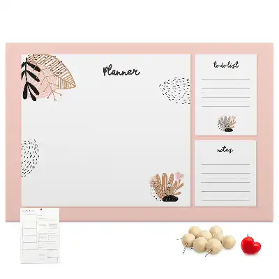 Printed Cork Board Notebook planner