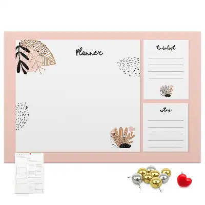 Printed Cork Board Notebook planner