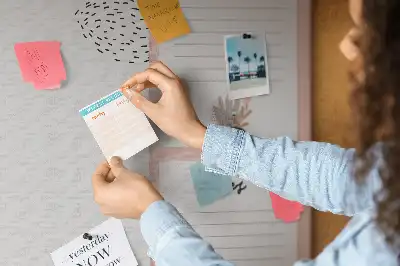 Printed Cork Board Notebook planner