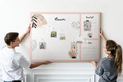 Printed Cork Board Notebook planner