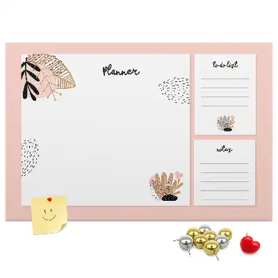 Printed Cork Board Notebook planner