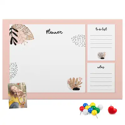 Printed Cork Board Notebook planner
