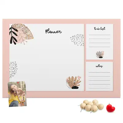 Printed Cork Board Notebook planner