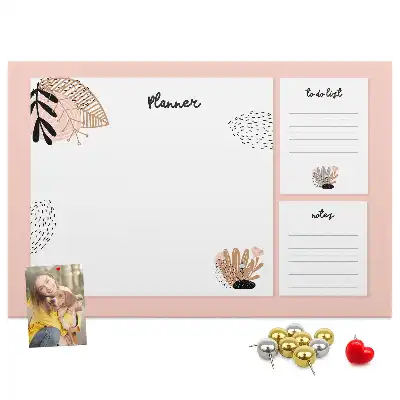 Printed Cork Board Notebook planner