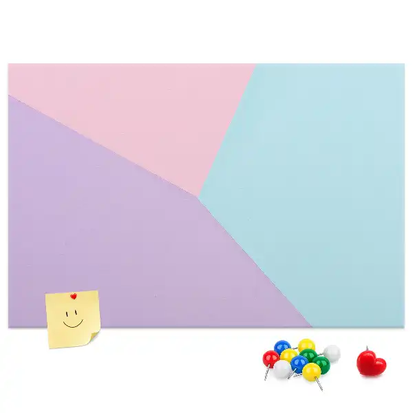 Pastel Pattern Cork Memo Board