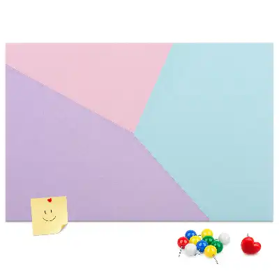 Cork memo board Pastel pattern
