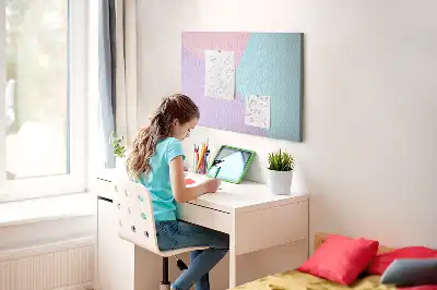Pastel Pattern Cork Memo Board