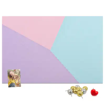 Pastel Pattern Cork Memo Board
