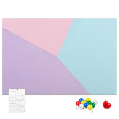 Pastel Pattern Cork Memo Board