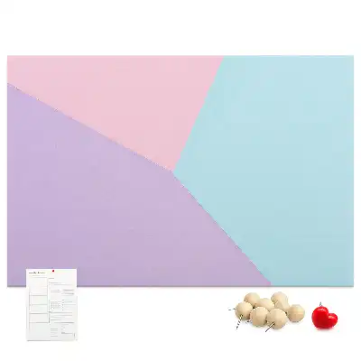 Pastel Pattern Cork Memo Board