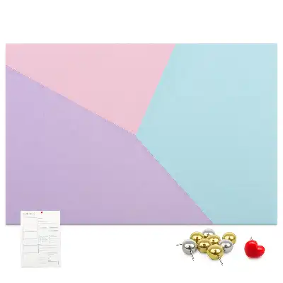Pastel Pattern Cork Memo Board