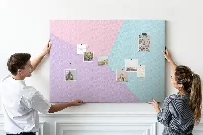 Pastel Pattern Cork Memo Board