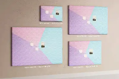 Pastel Pattern Cork Memo Board