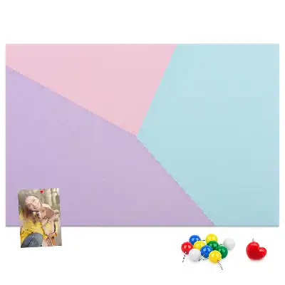 Pastel Pattern Cork Memo Board