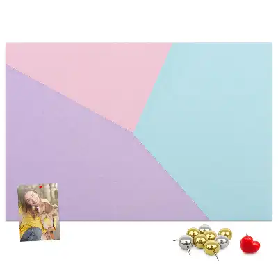 Pastel Pattern Cork Memo Board