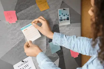 Cork Memo Board with 3D Abstraction Design