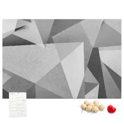 Cork Memo Board with 3D Abstraction Design