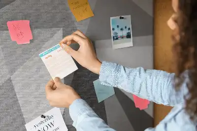 Cork Memo Board with 3D Abstraction Design