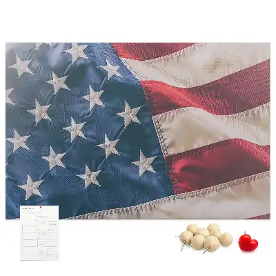 Printed Cork Board American flag