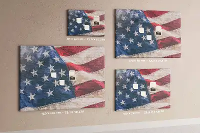 Printed Cork Board American flag
