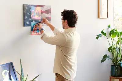Printed Cork Board American flag
