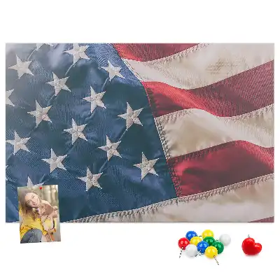 Printed Cork Board American flag