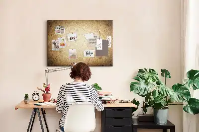 Old World Map Printed Cork Board