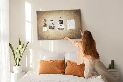 Old World Map Printed Cork Board