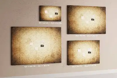 Old World Map Printed Cork Board
