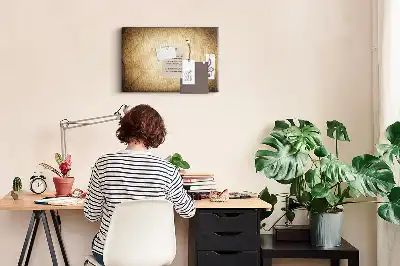 Old World Map Printed Cork Board