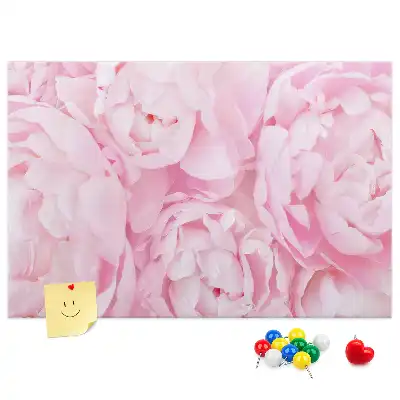 Printed Cork Memo Board Blooming flowers