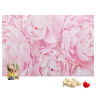 Printed Cork Memo Board Blooming flowers