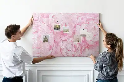 Blooming Flowers Printed Cork Memo Board