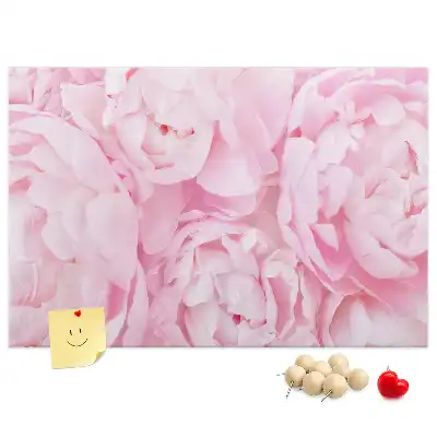 Printed Cork Memo Board Blooming flowers