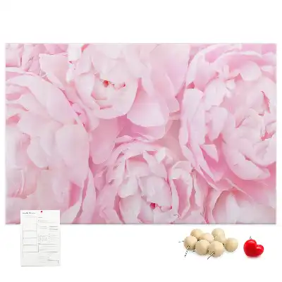 Printed Cork Memo Board Blooming flowers