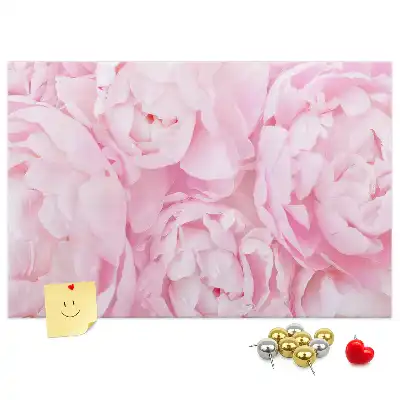 Printed Cork Memo Board Blooming flowers