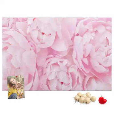 Blooming Flowers Printed Cork Memo Board