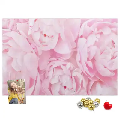 Printed Cork Memo Board Blooming flowers