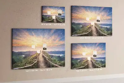 Printed Cork Board Mountain landscape