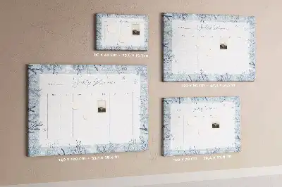 Printed Cork Memo Board Winter weekly planner