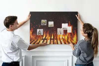 Cork memo board Barbecue